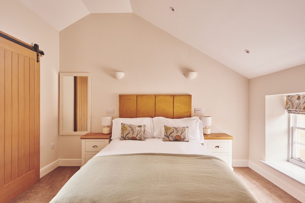 A bedroom at Grooms Quarters, Cumbria
