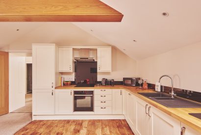 The kitchen at Grooms Quarters, Cumbria