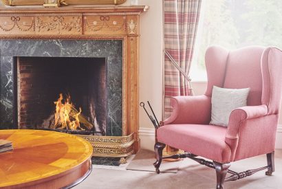 The fire place at Glenshee House, Perthshire