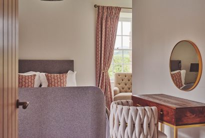 A double bedroom at The Tower, Scottish Borders