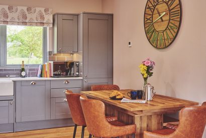 The kitchen and dining room at Bonnie Brae, Scottish Borders