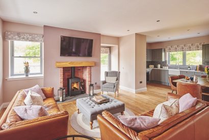 The living room at Bonnie Brae, Scottish Borders