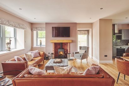 The living room at Bonnie Brae, Scottish Borders