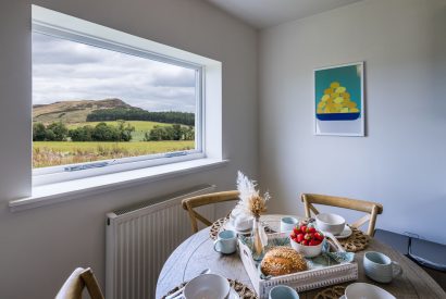 The dining table at Fairygreen Cottage, Perthshire