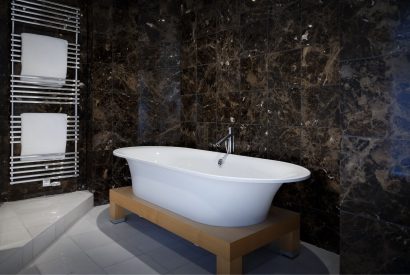 A bathroom at The South Lakes Manor, Lake District