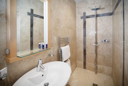 A bathroom at The South Lake Manor, Lake District 