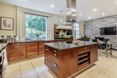 The family kitchen at The South Lake Manor, Lake District 