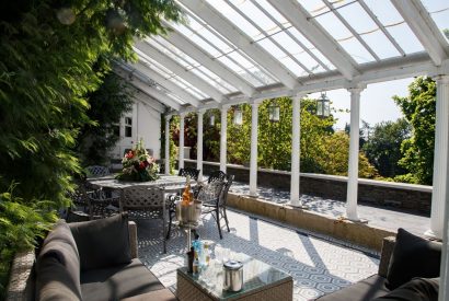 The orangery at The South Lake Manor, Lake District 