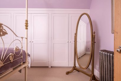 A bedroom mirror at Rose Cottage, Isle of Wight