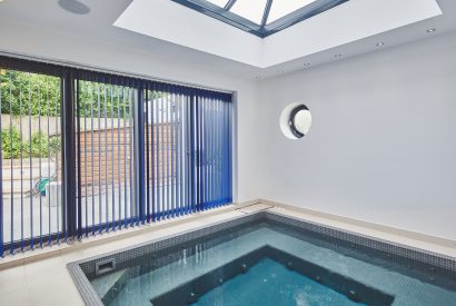 The swimming pool at The Crewhouse, Hampshire