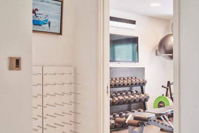 The gym at The Crewhouse, Hampshire
