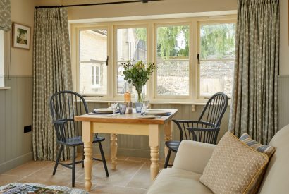 The dining table at Haymaker Barn, Cotswolds