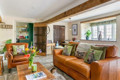 The living room at Blossom Cottage, Somerset