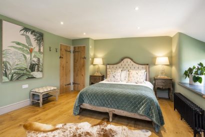 The bedroom at Blossom Cottage, Somerset