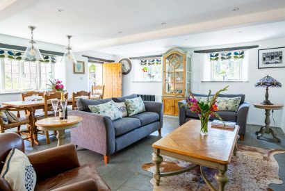 The living space at Honey Cottage, Somerset