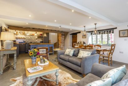 The living space at Honey Cottage, Somerset