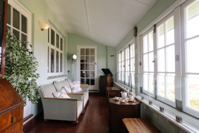 The sun room at Christie Mansion, Isle of Wight