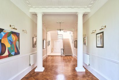 The hallway at Scott's Manor, Somerset