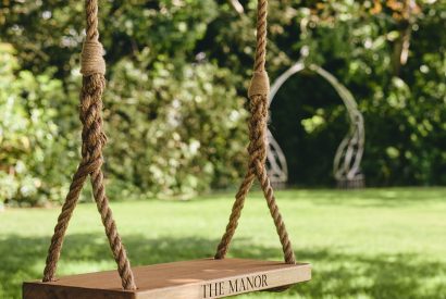 The garden swing at Scott's Manor, Somerset