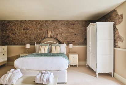 A double bedroom at Scott's Manor, Somerset
