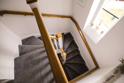 The staircase at Luxury Penthouse, Cotswolds