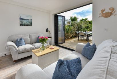 The living room at Cae Engan, Abersoch
