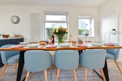 The dining room at Cae Engan, Abersoch