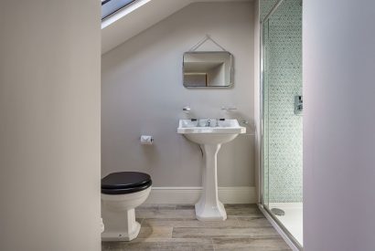 A bathroom at Pen y Bryn, Abersoch