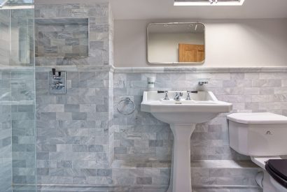 A bathroom at Pen y Bryn, Abersoch
