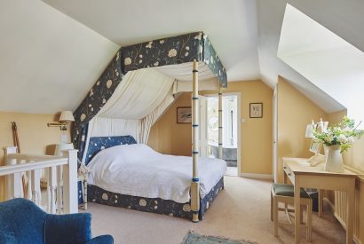 The bedroom at Kipling Cottage, Cotswolds