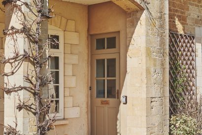The front door to Byron Cottage, Cotswolds