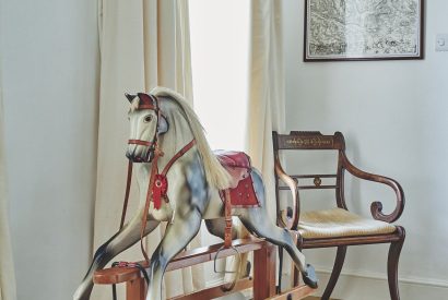The rocking horse at Tennyson House, Cotswolds