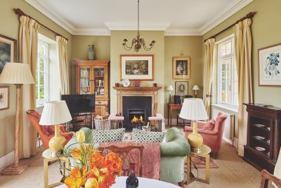 The living room at Keats Cottage, Cotswolds