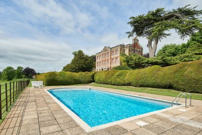 The swimming pool at Country Manor, Oxfordshire