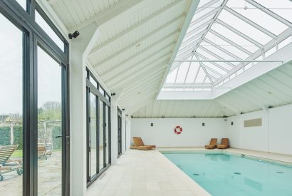 The swimming pool at Carroll Cottage, Cotswolds