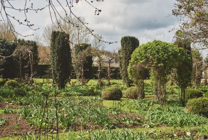The gardens at Kipling Cottage, Cotswolds