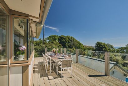 The balcony at Beach View, Pembrokeshire