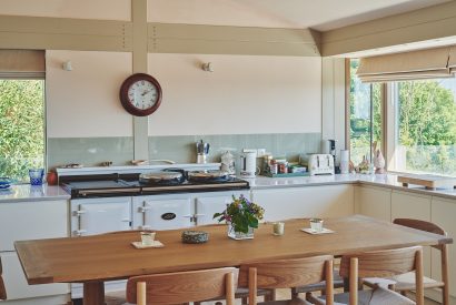 The kitchen at Beach View, Pembrokeshire
