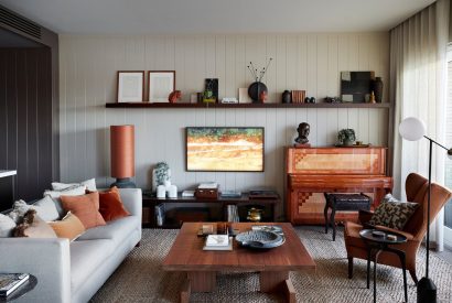 The living room at The Reserve, Cotswolds