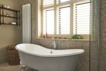 A free standing bath at Lakeside Manor, Cotswolds