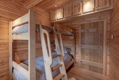 The bunk bedroom at Fell Lodge, Lancashire 