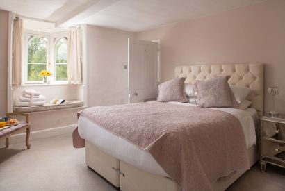 A double bedroom at Hedge Farmhouse, Buckinghamshire 