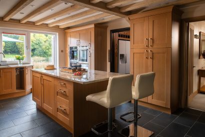 The kitchen at Lake House, Powys