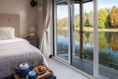 A bedroom at Lake House, Powys