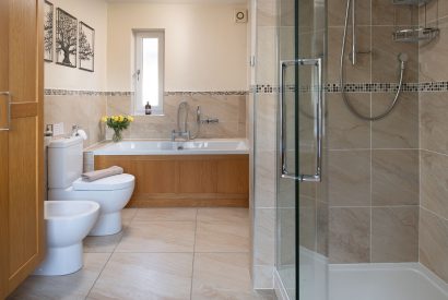 A bathroom at Lake House, Powys