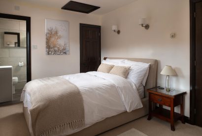 A double bedroom at Lake House, Powys