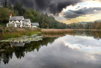 The exterior at Lake House, Powys