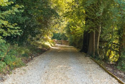 The driveway at Winston Manor, Cotswolds