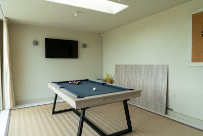 The games room at Winston Manor, Cotswolds