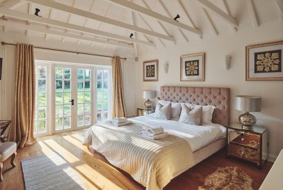 A double bedroom at Flock Cottage, Welsh Borders